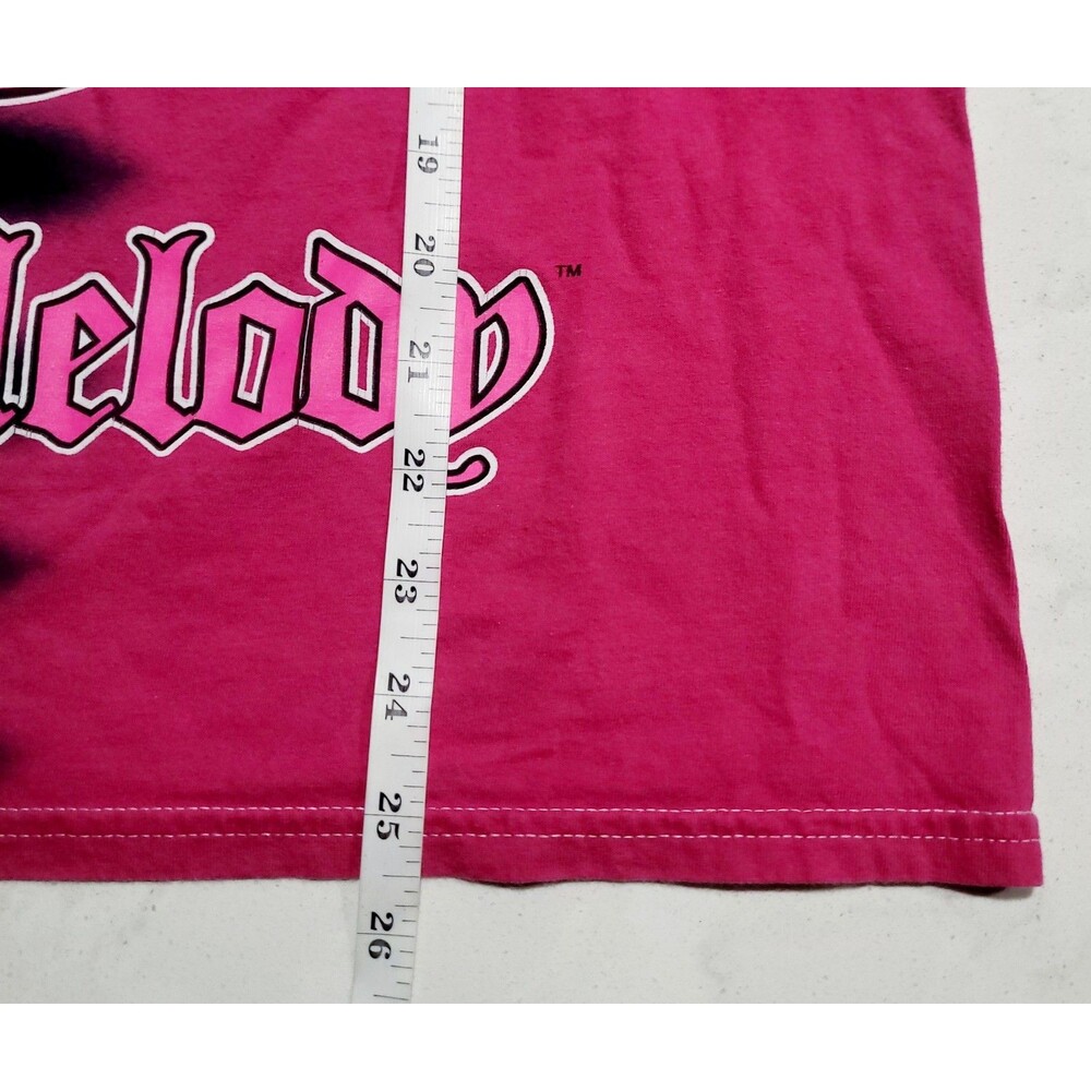 Kuromi & My Melody By Sanrio Pink & Black Tye Dye T Shirt Size M Hello Kitty EUC - Picture 4 of 6